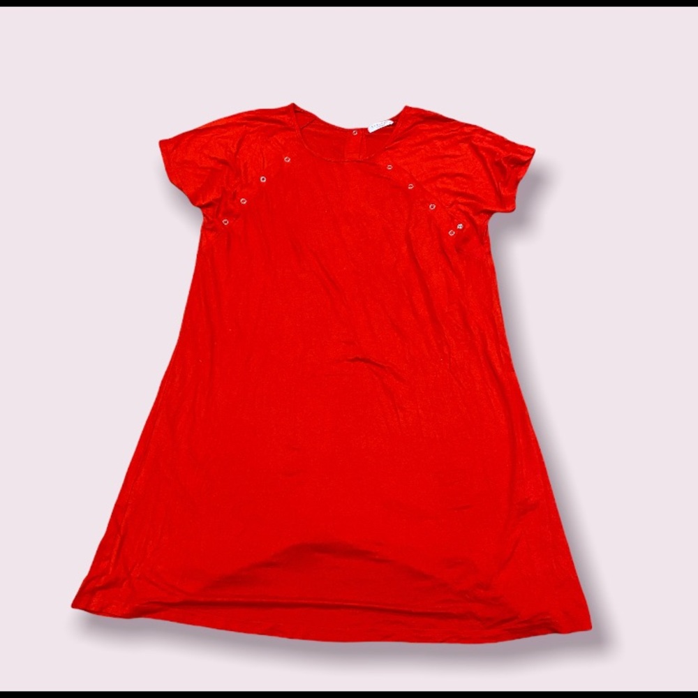 Maternity Delivery Dress in Red